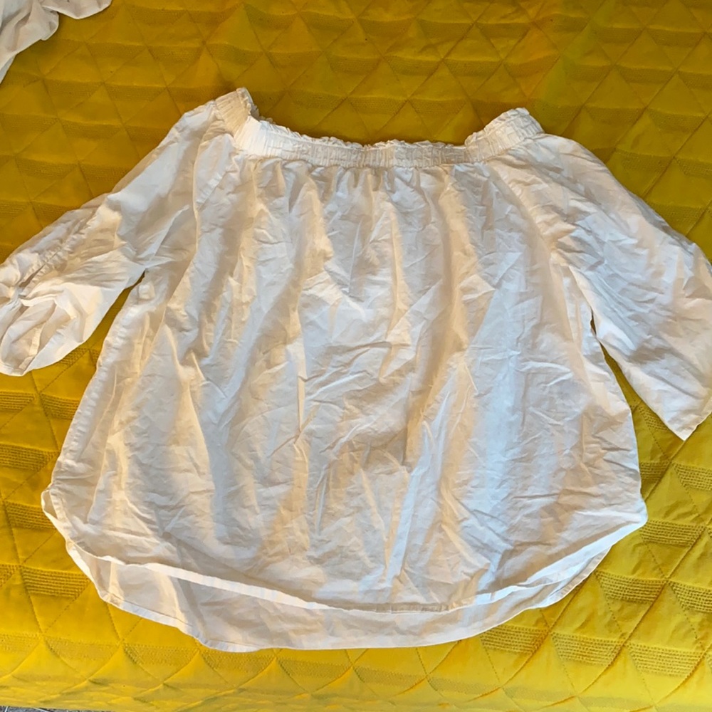 H&M off the shoulder white top